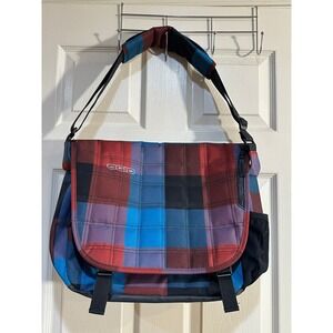 OGIO Messenger Bag Multicolor Plaid Laptop Commuter Crossbody Shoulder Bag 19in
